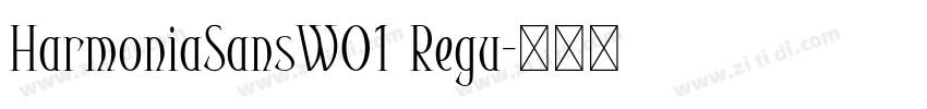 HarmoniaSansW01 Regu字体转换